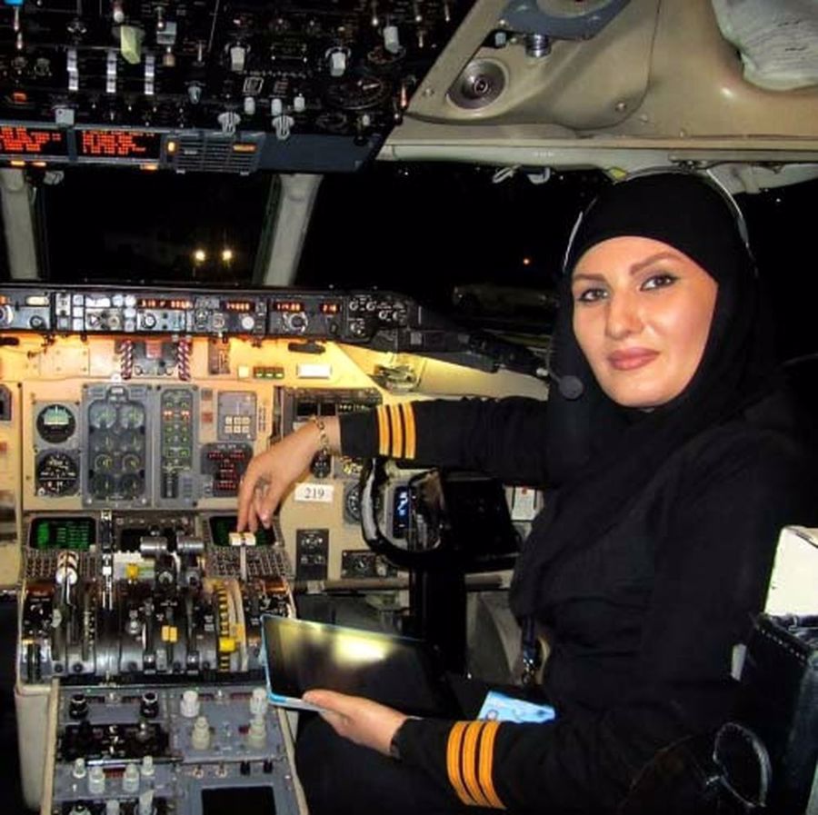 فهیمه احمدی دستجردی خلبان زن
